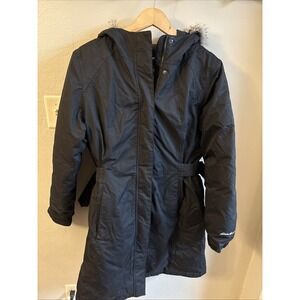 Eddie‎ Bauer Weatheredge Parka Jacket Women’s XL Down Insulated Black